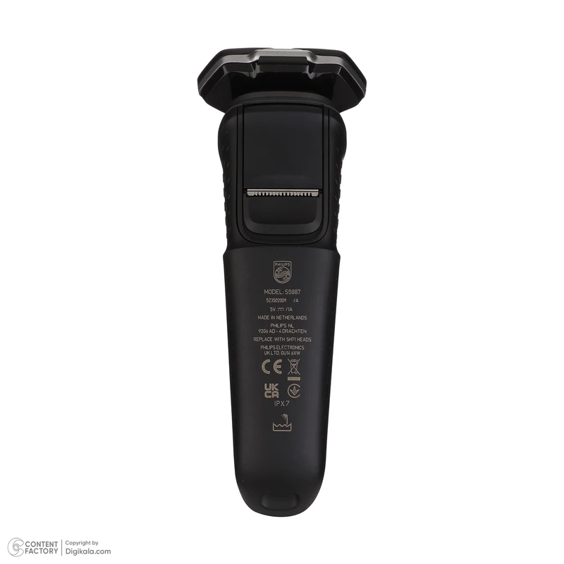ماشین اصلاح موی صورت فیلیپس مدل S5887، اصلاح به صورت صفر زن و خط زن، طراحی ارگونومیک، منبع انرژی با باتری، تکنولوژی اصلاح به صورت برش چرخشی، اندازه اصلاح 0.2 میلیمتر، مدت زمان شارژ 60 دقیقه و مدت زمان استفاده پس از شارژ 60 دقیقه، ضد آب، به همراه شارژر - تصویر 10