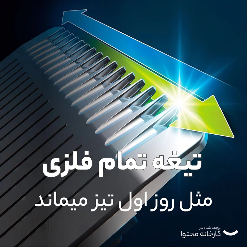 ماشین اصلاح موی سر و صورت فیلیپس مدل MG9553 به همراه ماشین اصلاح وان بلید، اصلاح به صورت صفر زن، خط زن و حجم زن، منبع انرژی با باتری، تکنولوژی اصلاح به صورت تریمر، اندازه اصلاح 0.2 میلیمتر، مدت زمان شارژ 60 دقیقه و مدت زمان استفاده پس از شارژ 120 دقیقه - تصویر 5